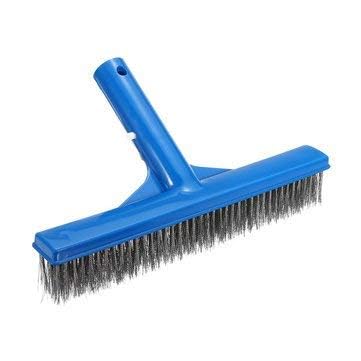 PETSON 10 Inch Steel Bristles Black Brush Spot Cleaner Swimming Pool Algae Cleaning Brush