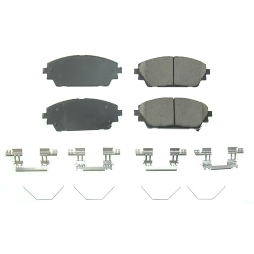 Image of PowerStop Front Brake Pads for Mazda 3 2019-25 | Mazda 3 Sport 2019-22 - Z17 Ceramic Brake Pads with Installation Hardware, 17-2218