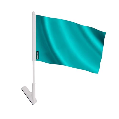 Drapeau adhésif bleu en polyester autocollant signalétique murale 10 pièces
