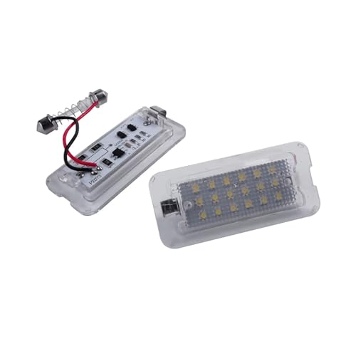 Luz de matrícula LED para Fiat 500 y Abarth 595 iluminación blanca para modelo 500C 312 posterior a 2007