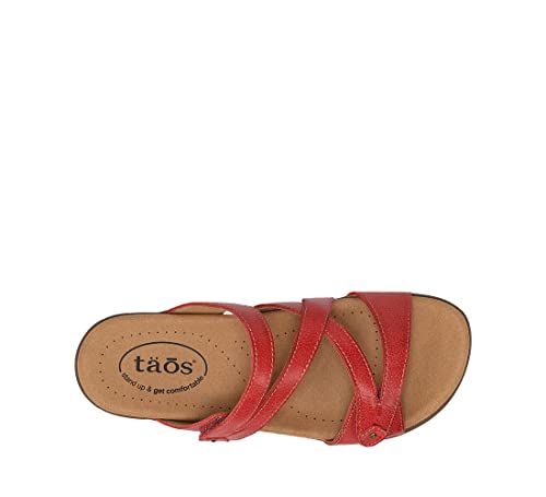 Taos Women's Double U True Red Sandal 7 M Us #TOP6