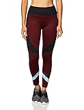 Una marca de Amazon Amazon Brand - AURIQUE Leggings deportivos con paneles para mujer, Rojo (Port Royale Port Royale), 38, Label:S