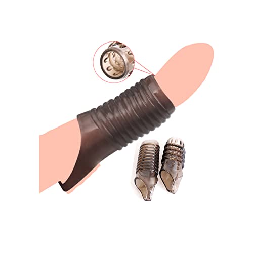 2 piezas/juego, funda de masaje de silicona, aumenta el tiempo feliz y libera la flexibilidad del hombre.