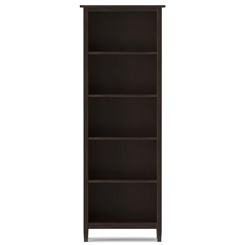 Image of SIMPLIHOME Warm Shaker 2-Piece Home Office Set - 48 inch Solid Wood Desk