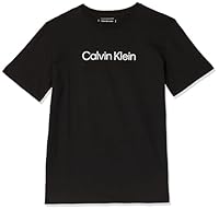 Calvin Klein Kids INST. Logo SS T Shirt, Ck Black, 8