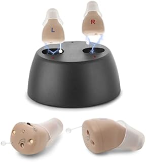Rechargeable to and Assist , Completely-in-Canal (CIC) Nearly Invisible Mini Personal Device w/ Noise Cancellation & Feedback Reduction for Adults Seniors & Elderly