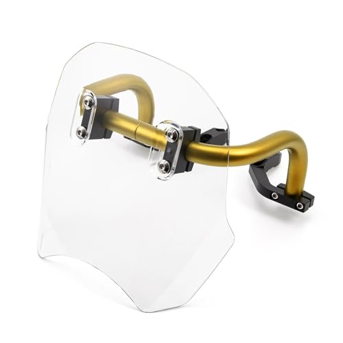 Pare-brise moto universel jaune pour les longs road trips en Cruiser
