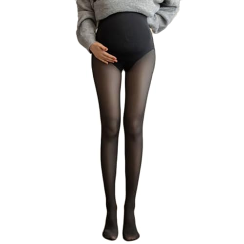 Legging de grossesse avec doublure en polaire contre le froid hivernal