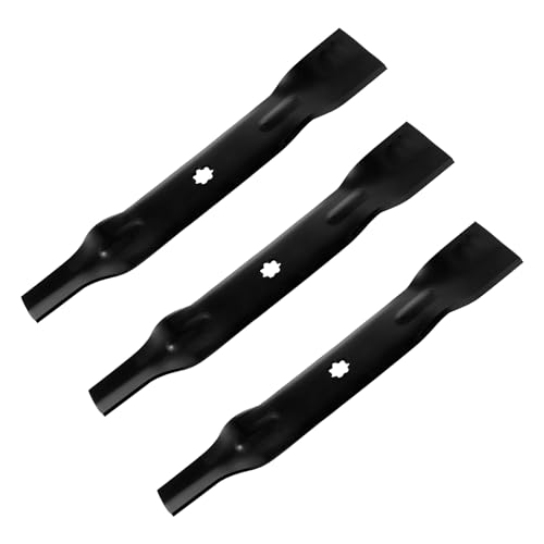 ZALANA GY20852 Lawn Mower High-Lift Blade 48 inch Cut Deck Replace GX21784 GX21785 AM141035 AM137757 for John Deere 145 155C D140 D150 D160 LA130 LA140 LA145 LA155 LA165 X165 (3 Pack)