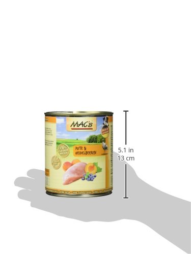Mac's Pute & Heidelbeeren, 6er Pack (6 x 800 g)