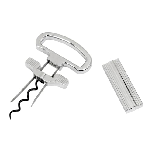 Abridor de corchos de vino - Sacacorchos manual | Abridor de botellas de vino para camareros, bartenders, hogares, hoteles, ocasiones festivas, Navidad, botellas frágiles.