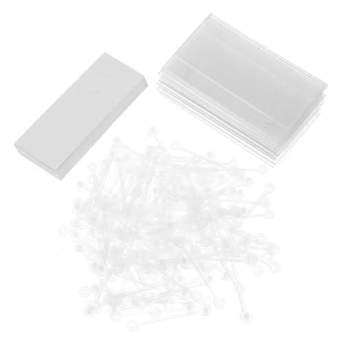 WEKADRIN スナップロック式プラスチックラベルホルダー 透明バスケットタグ ホルダー 店舗用価格表示 収納棚用 小売スーパー食料庫対応