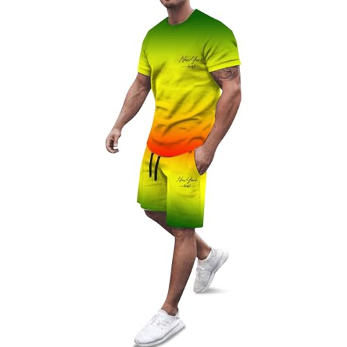 Ensemble homme t-shirt ample et short sport pour look d'été décontracté