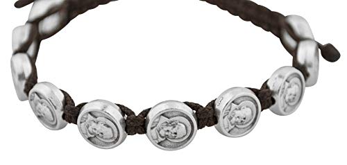 Good Shepherd Creations Adjustable Cord Bracelet with Padre Pio Medal Charm2