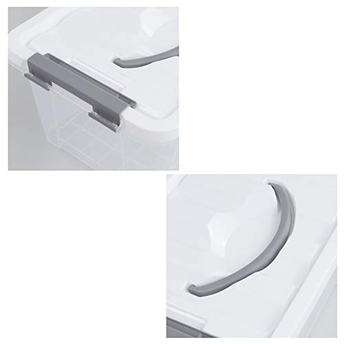 Hespapa 5 L Scatole Portaoggetti di Plastica con