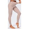 Lavento Women's All Day Soft Yoga Leggings Mid-Rise - No Front Seam Workout Active Legging for Women (Desert Sand, 6)