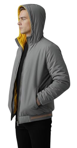 Image of Quark Export Quality Reversible Puffer Jacket in GLD Material best for Winterwear /Hiking /Biking /Camping /Mountaineering /Racing /Climbing /Tracking(Control Temperature up to 3 Degree Celsius.)(3C)