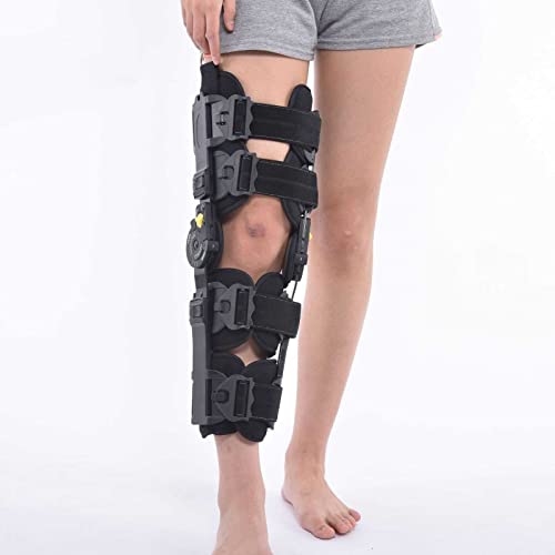 Attelle de genou articulée haut de gamme avec stabilisateur ajustable post-opératoire