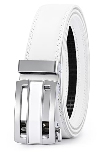 Image of Men's Belt, Ratchet Dress Casual Belt with Adjustable Automatic Buckle Trim to Fit