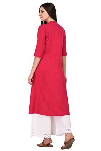 Image of Pistaa's Women's Cotton Regular Fit Casual Kurta