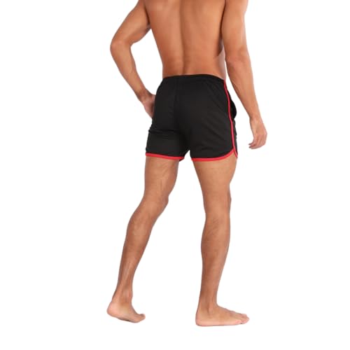Men's 3.5"-4.5" Inseam Retro Athletic Workout Shorts with Pockets for Bodybuilding, Training, Running2
