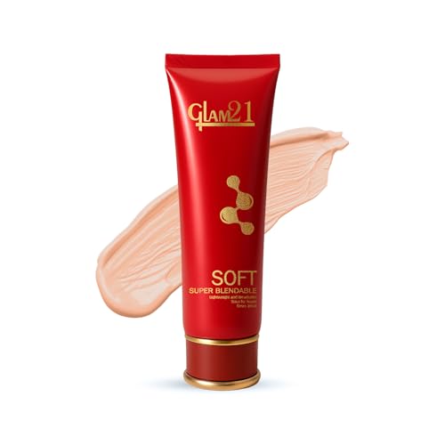 Image of Glam21 Blendable Tube Foundation | Hides Skin Imperfections, Dark Spots, Fine lines | Lightweight | Suitable for All | 6 Shades Match Indian Skin Tones | 70gm|05-Warm Beige
