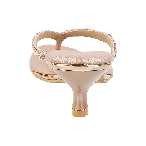 Image of Mochi Women Kitten Heel Fashion Sandal