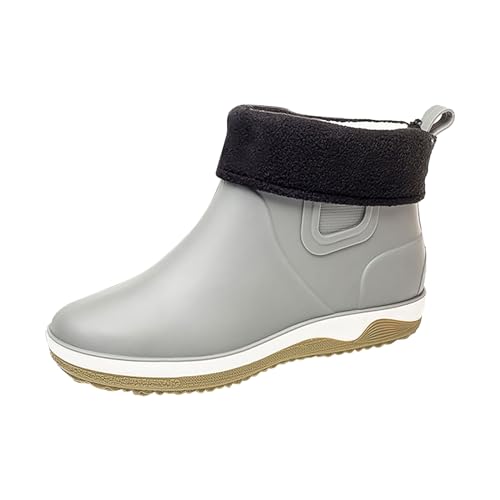 Botas de goma para hombre para todas las estaciones impermeables botas térmicas resistentes a la abrasión y a la lluvia zapatos de entrega botas de lluvia moda cien colocación zapatos al aire libre