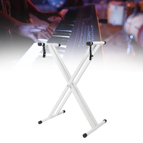 Acouto Support de Clavier Double X Frame pour Piano électronique, stabilité et portabilité Facile, Hauteur et Largeur Réglables, Métal Plastique, pour Joueurs de âges - Les Beatles, Paul McCartney, John Lennon, RIngo Starr, George Harrison Acouto Support de Clavier Double X Frame pour Piano électronique, stabilité et portabilité Facile, Hauteur et Largeur Réglables, Métal Plastique, pour Joueurs de âges – Image 4