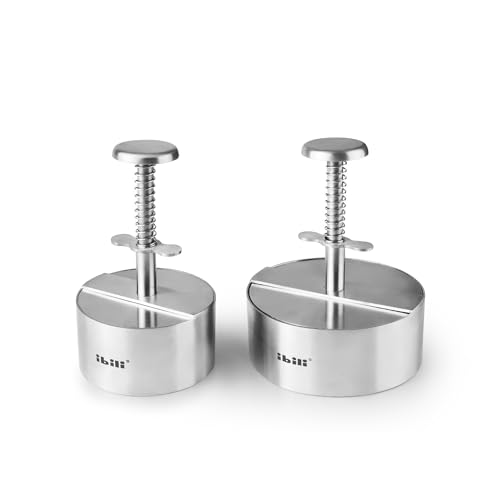 IBILI - Molde para Hamburguesa I-CHEF, 9 cms de diametro, Acero Inoxidable