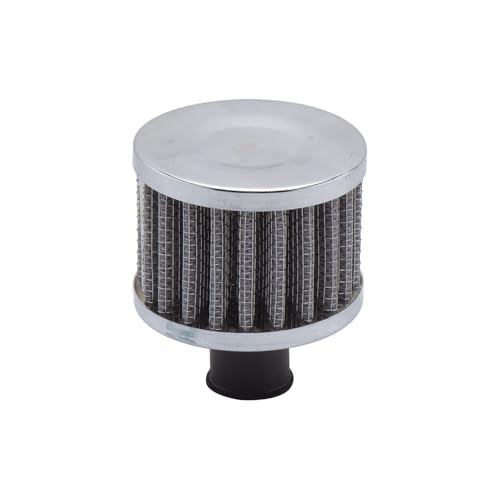 Filtre à air moto 18 mm universel conique argenté pour admission turbo et carter