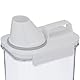 Relaxdays Futter Aufbewahrungsbox, Messbecher, luftdichter Deckel, 1,1 l, Trockenfutter, Müsli, Waschpulver, transparent