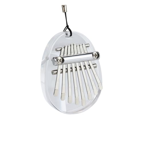 Toddmomy Elegant Transparent Mini Kalimba 8-key Thumb Piano Ideal for Melody Practice