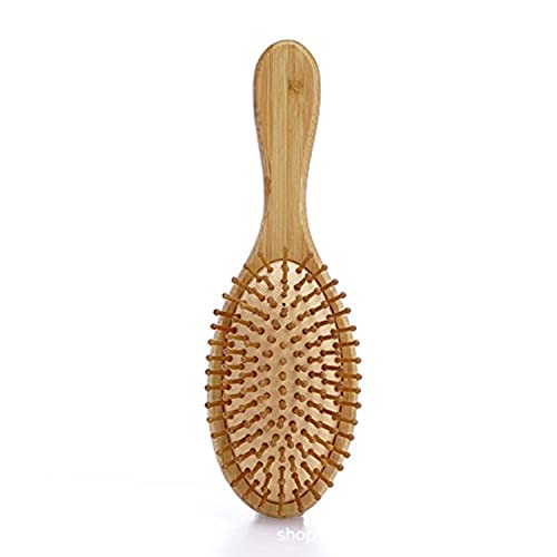 YuYue Wooden Bamboo Hair Brush Massage Comb Natural Cherry Wood Hair Brush - Anti Static Reduce Frizz and Massage Scalp (8.8 inches)