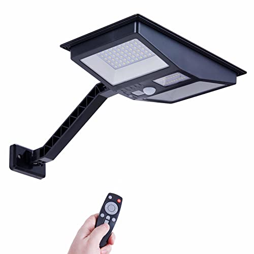 Hulppre 138Leds Bright Solar Flood Lights Outdoor Motion Sensor With Remote Wider Illuminated Area/4 Light Modes/Adjustable Bracket Ip65 Security Light For Wall,Yard,Patio,Street,Shed,Barn #TOP28