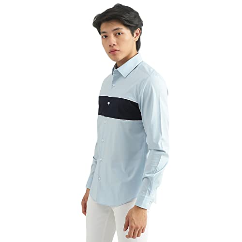 Image of UNITED COLORS OF BENETTON Men's Striped Slim Fit Shirt