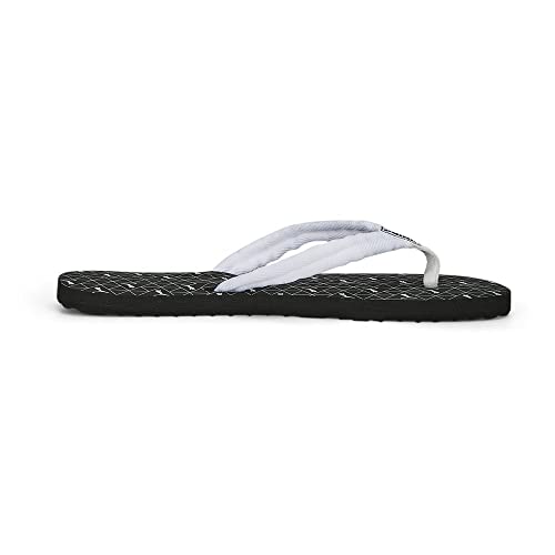 PUMA PUMA Men's Flip-Flop, White Black Cool Mid Gray, 11