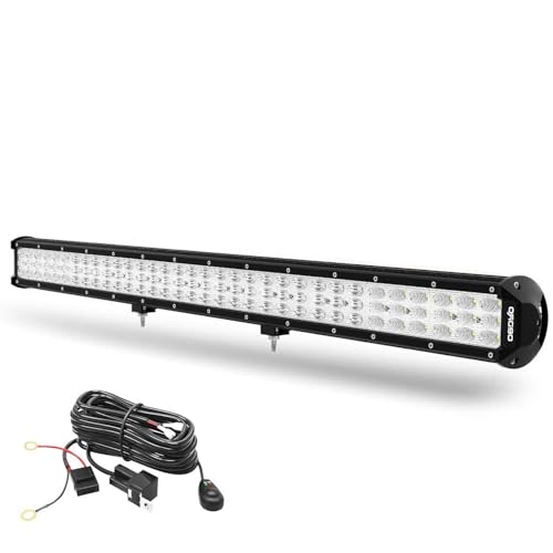 Image of OEDRO 32 Inch LED Light Bar 697W Tri-Row Light Pod Spot Flood Combo