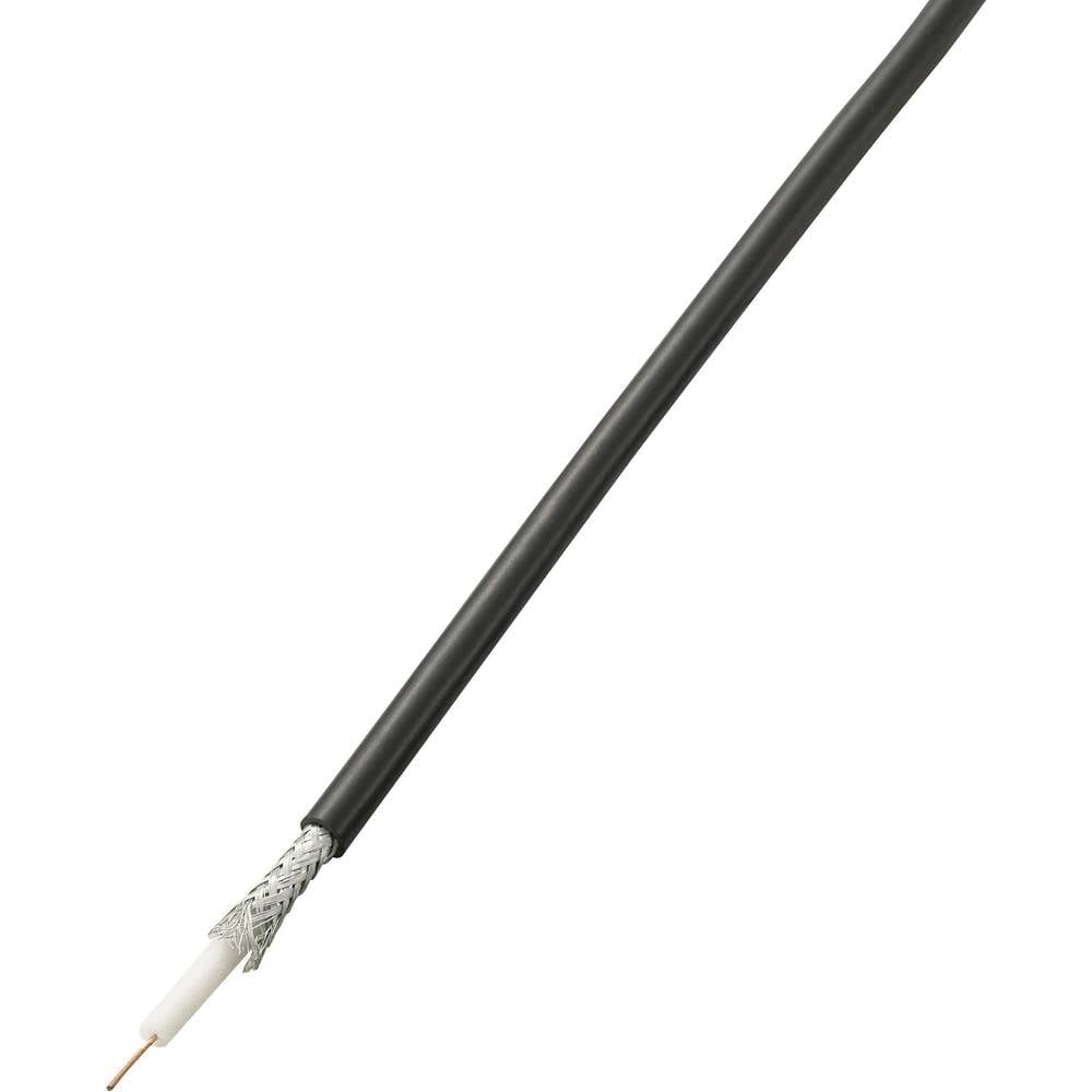 TRU Components Câble coaxial RG58 RG-58 1567202 75 ? 52 dB noir 100 m
