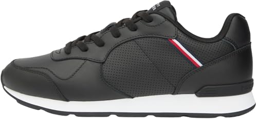 Tommy Hilfiger Uomo Sneakers Running Maxlite Profilo Basso, Nero (Black), 44