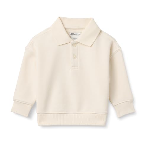 Image of Amazon Essentials x Sofia Grainge Babies, Toddlers and Boys' French Terry Polo Sweatshirt