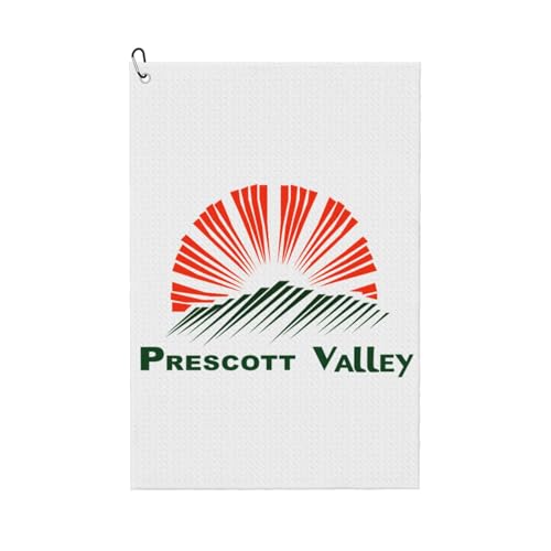 Prescott Valley Arizona Golf Towel 24"x16" with Carabiner