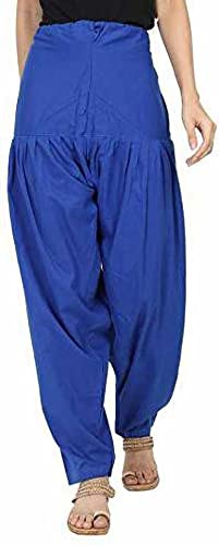Woman's Plain Cotton Patiala Pants || Patiala || Patiyala || Patiala Pants || Cotton Patiala Salwar || Free Size (Multicolour)-image-27