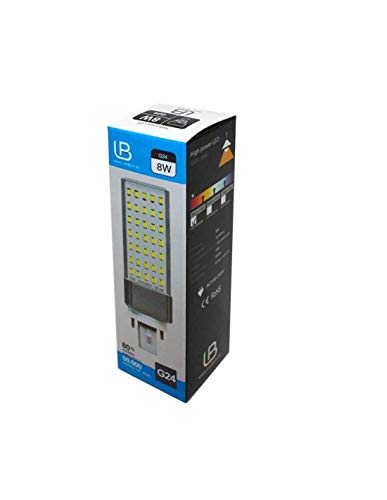 Lampadina G24 (2 pin) 8W, bianco freddo