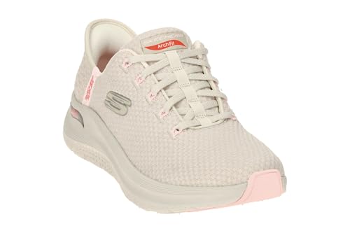 Image of Skechers Arch Fit 2.0- G Women's Engineered Knit Upper Vgn Wear Trainers (Beige, US 10)