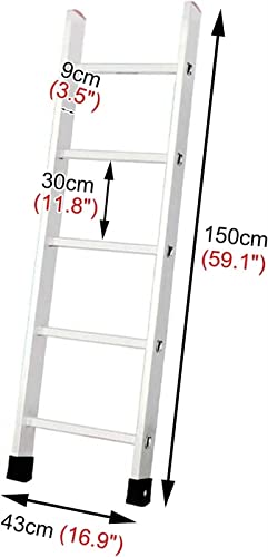 Échelle de lit superposé argent escabeau portable pour lit double - 3