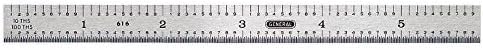 General 616 6" Fractional & Metric Steel Rules