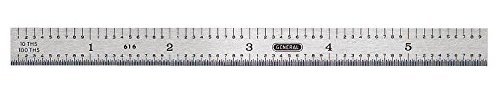 Règles en acier General 616 15,2 cm de l'établi au bureau de dessin