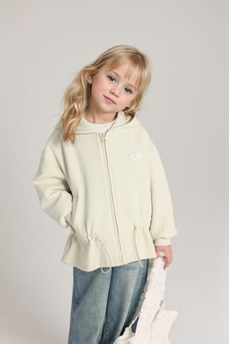 Girls Hoodie Sweatshirt Solid Full Zip Jacket Casual Classic Tops3