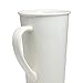 Momugs Classic Style Simple Pure Large Milk Mug, Tall White Ceramic Coffee Cup, 20 oz